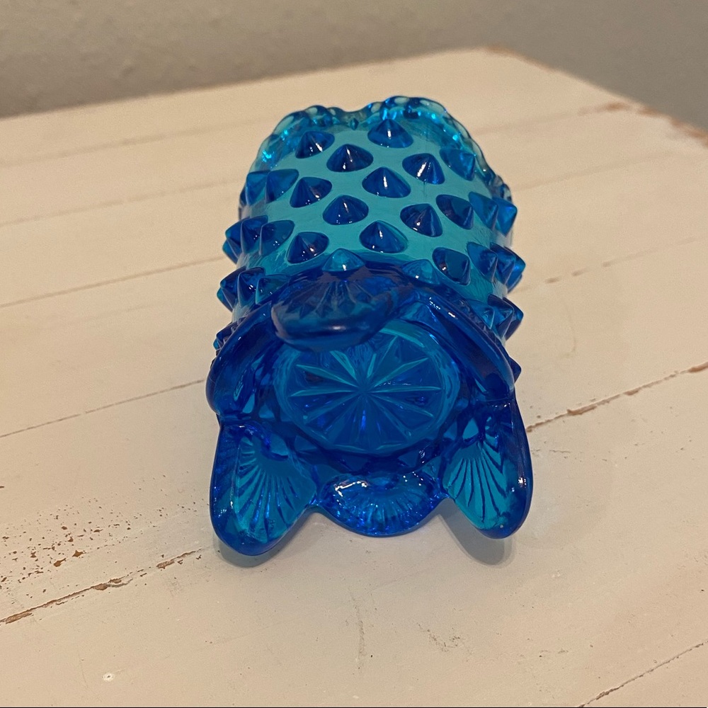 Fenton Blue Hobnail Toothpick Holder - Picture 4 of 6